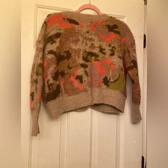 Anthropologie Multicolor Button-Up Cardigan, size small, cozy and comfy - Picture 3 of 9